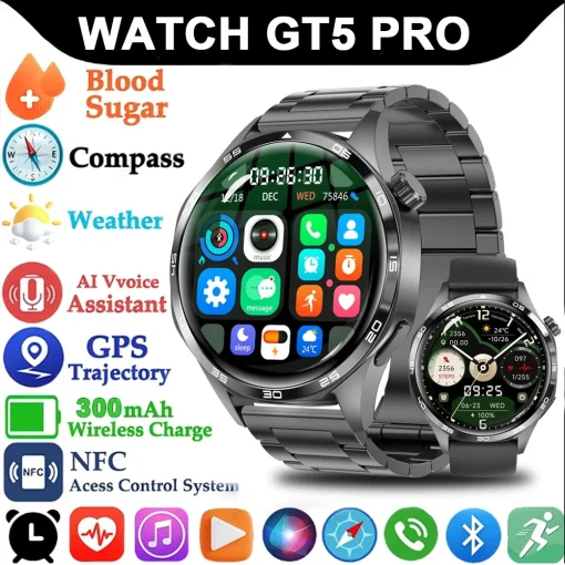 Reloj inteligente GT5 Pro GPS NFC para hombre HUAWEI