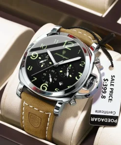 Reloj militar de lujo POEDAGAR para hombre