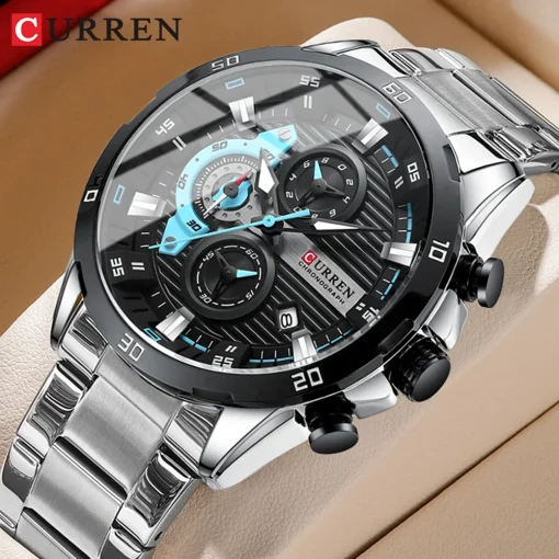 Relojes de acero inoxidable CURREN para hombre