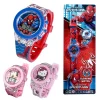 Relojes infantiles Flash Spiderman para niños, dibujos animados, Hello Kitty, Mickey, niñas, estudiantes, envío gratis