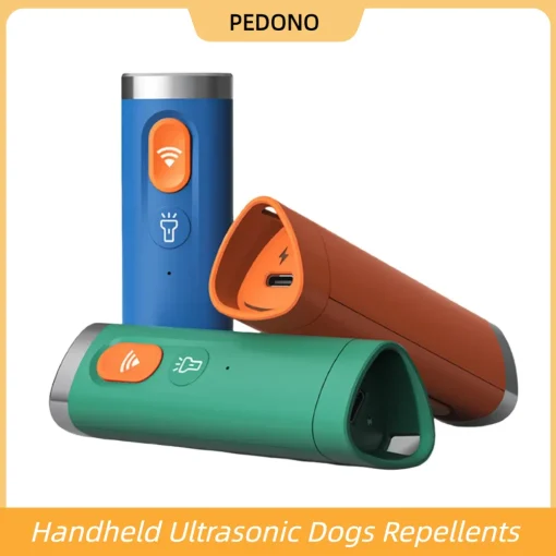 Repelente ultrasónico para perros con luz intermitente