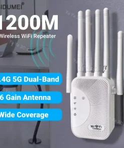 Repetidor WiFi 1200Mbps Dual Banda Amplificador