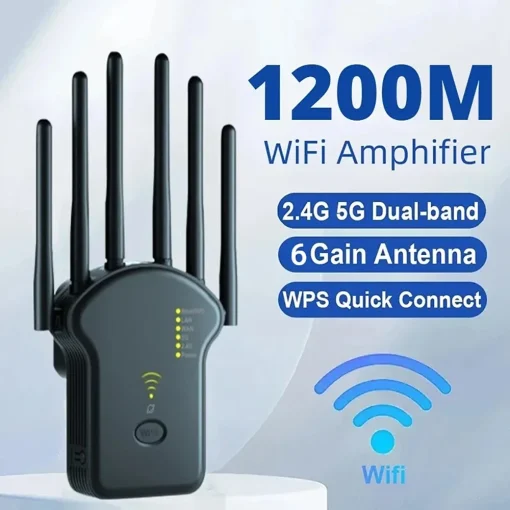 Repetidor WiFi Enrutador Inalámbrico 1200Mbps