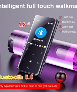 Reproductor MP3 de 1,8 Pulgadas 2024, Bluetooth 5.0