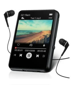 Reproductor MP3 de 32 GB, pantalla táctil de 2,4'', BT 5.0