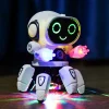 Robot musical de baile LED de 6 garras adorable