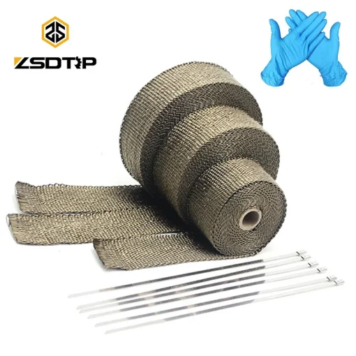 Rollos de cinta de calor para escape ZSDTRP de 5 cm x 5 m, 10 m, 15 m