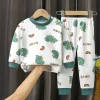 Ropa de otoño para niñas, algodón cálido para bebé