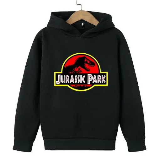 Ropa infantil para niños, sudadera para niñas, disfraces, sudaderas con capucha Jurassic World, ropa kawaii, sudadera con capucha de otoño Jurassic Park, dinosaurios