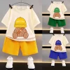 Ropa infantil verano dibujos animados lindo conjunto de pato