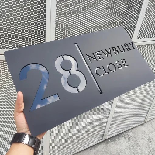 Rótulo personalizado 3D para puerta