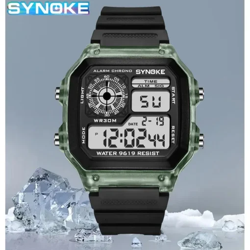 SYNOKE Reloj Digital Deportivo Hombre