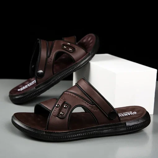 Sandalias Hombre Cuero Adulto 2024