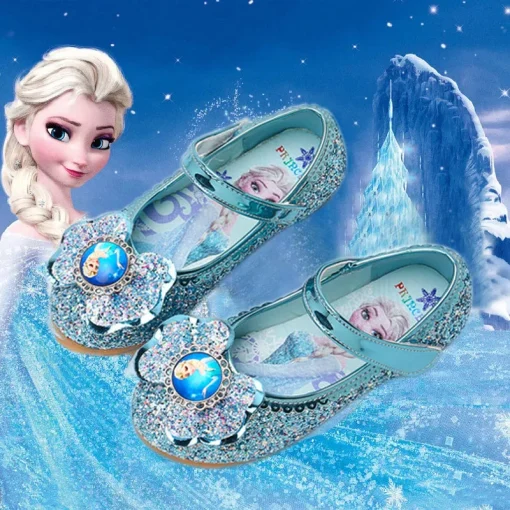 Sandalias planas de Elsa Frozen