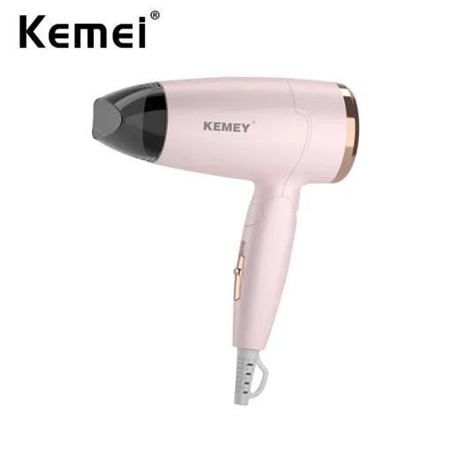 Secador de pelo plegable Kemei portátil