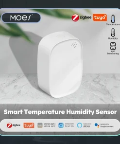 Sensor MOES Tuya ZigBee de temperatura y humedad