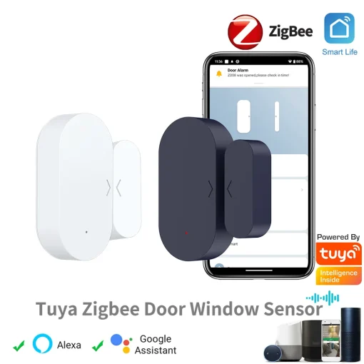 Sensor de puertaventana Zigbee Tuya