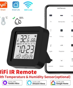 Sensor de temperatura y humedad IR universal WiFi inteligente Tuya