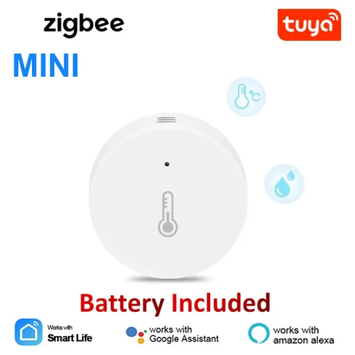 Sensor de temperatura y humedad Tuya Zigbee 3.0