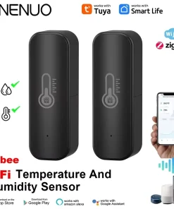 Sensor de temperatura y humedad de ZigbeeWiFi de Tuya