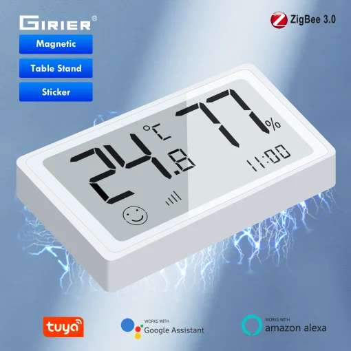 Sensor inteligente de temperatura y humedad Tuya ZigBee GIRIER