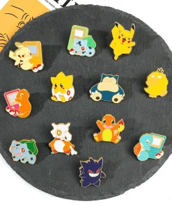 Set 4 Broches Creativos Consola Pikachu Togepi