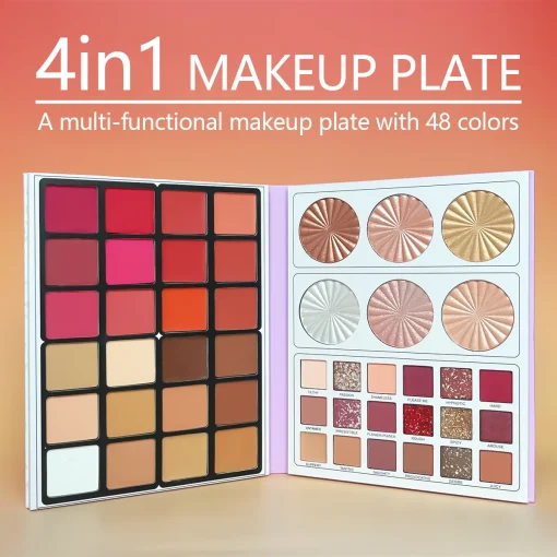 Set Maquillaje 4 en 1 Paleta de SombrasColorete