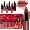 Set barra de labios 6 unids. mate aterciopelado