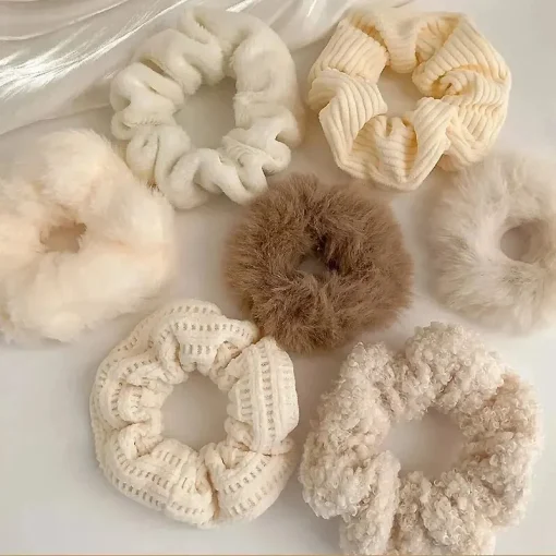 Set de 7 coleteros de peluche para coleta