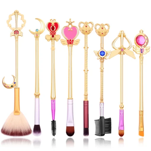 Set de 8 pinceles de maquillaje Sailor Moon