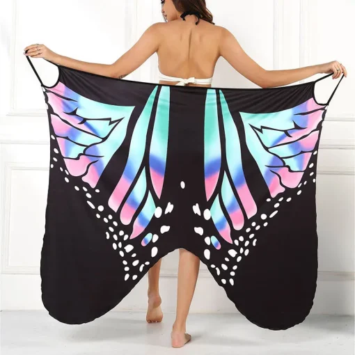 Sexy vestido estampado de mariposa para mujer