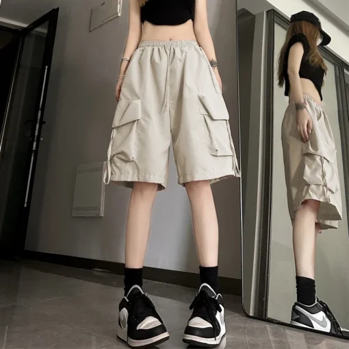 Shorts cargo Y2K para mujer Harajuku