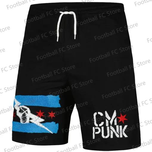 Shorts con logo de CM Punk 2024