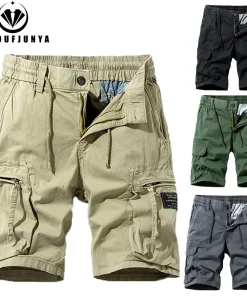 Shorts de ocio al aire libre de color liso para hombre, verano