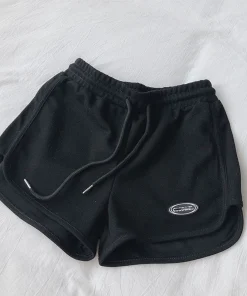 Shorts deportivos casuales con cordón para mujer ITOOLIN