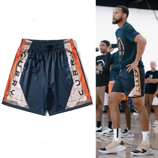 Shorts transpirables de baloncesto callejero americano Curry