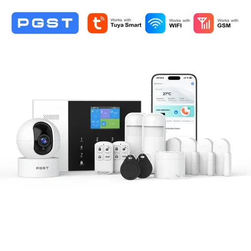 Sistema de alarma WiFi GSM inteligente Tuya PGST para casas