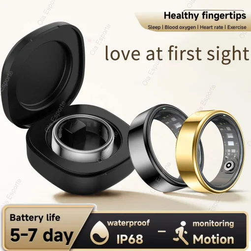 Smart Ring Xiaomi PulsacionesPresiónOxígenoGlucosaTempDeporte