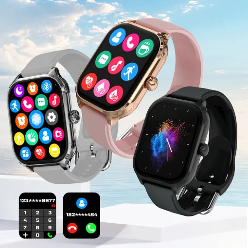 Smartwatch LAXASFIT H9 con llamadas, calorías, FC, SpO2