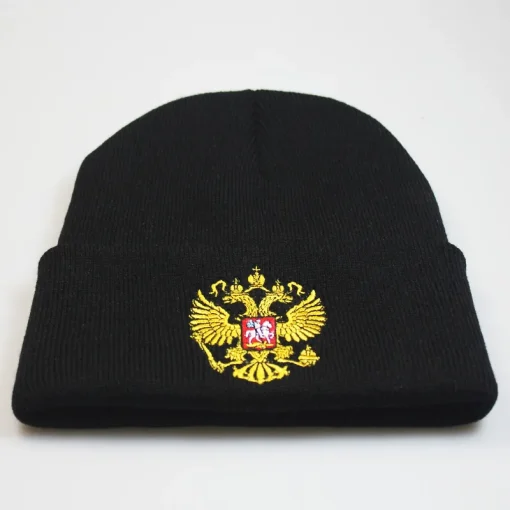 Sombrero unisex de invierno escudo nacional de Rusia