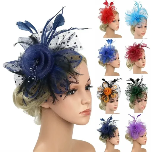 Sombreros Fascinator para fiestas de té para mujeres y niñas