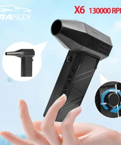 Soplador de aire de mano con ventilador de conducto de 1400 W