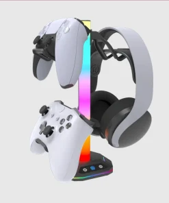 Soporte de auriculares RGB para juegos para PS5