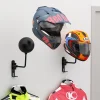 Soporte de pared para casco de moto