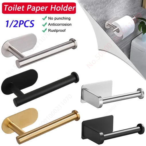 Soporte papel WC adhesivo