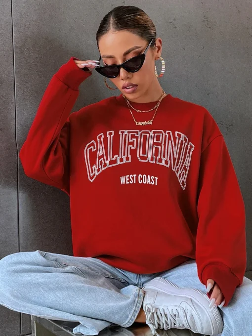 Sudadera Mujer Coreana Tendencia California