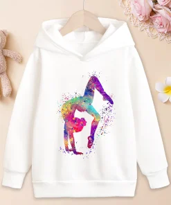 Sudadera con Capucha Gimnasta Colorida