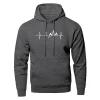 Sudadera con capucha Mountain Heartbeat para hombre