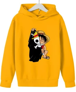 Sudadera con capucha One Piece niños Luffy