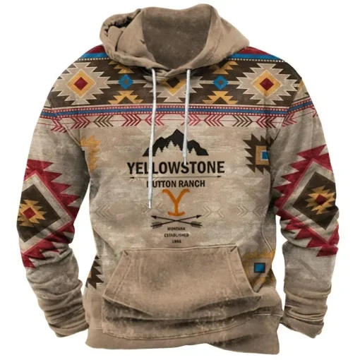 Sudadera con capucha Yellowstone vintage